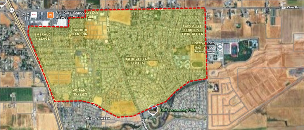 Twin Cities Estates master planned community map